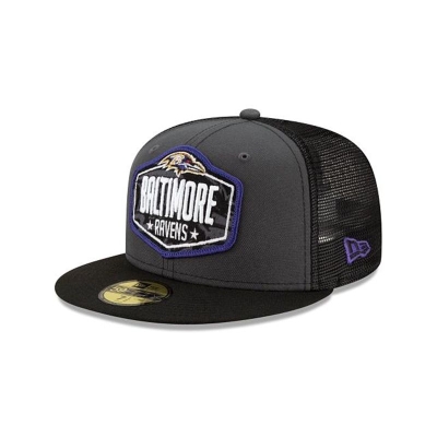 Sapca New Era Baltimore Ravens NFL NFL Draft 59FIFTY Fitted - Gri